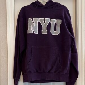 New York University MV Sport Pro-Weave NYU Hoodie Unisex Purple
